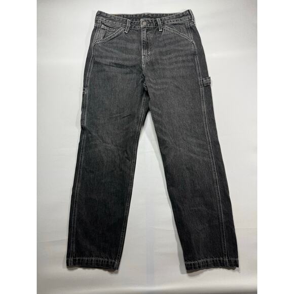 Levi's Men's Straight Leg Carpenter Black Denim Jeans - Size 32x32 (32x29.5) - Picture 1 of 5